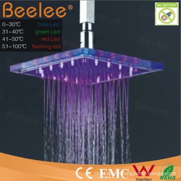 Tête de douche LED en verre trempé Power Water